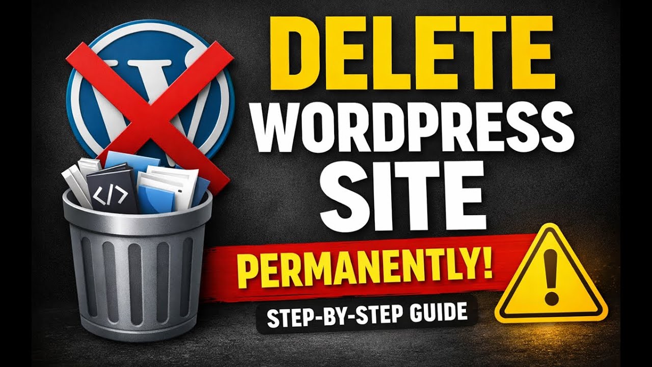 How to Delete a WordPress Website Permanently (Step-by-Step Guide)