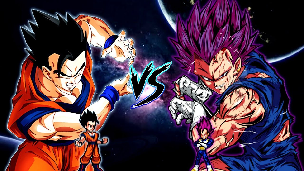 Mystic Gohan TP V3 OP (New) VS Vegeta DBS V2 OP (all form) in Jump Force Mugen