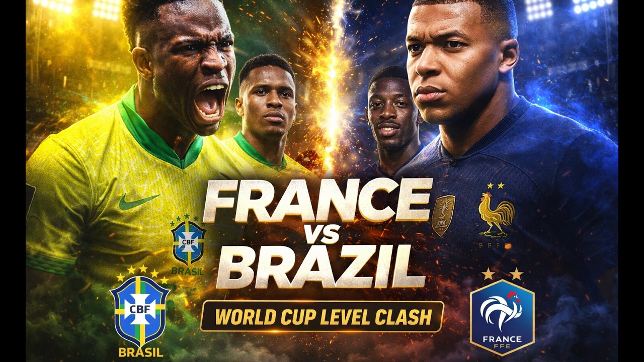 🇫🇷 FRANCE vs BRASIL LIVE + REACTION 🇧🇷🔥