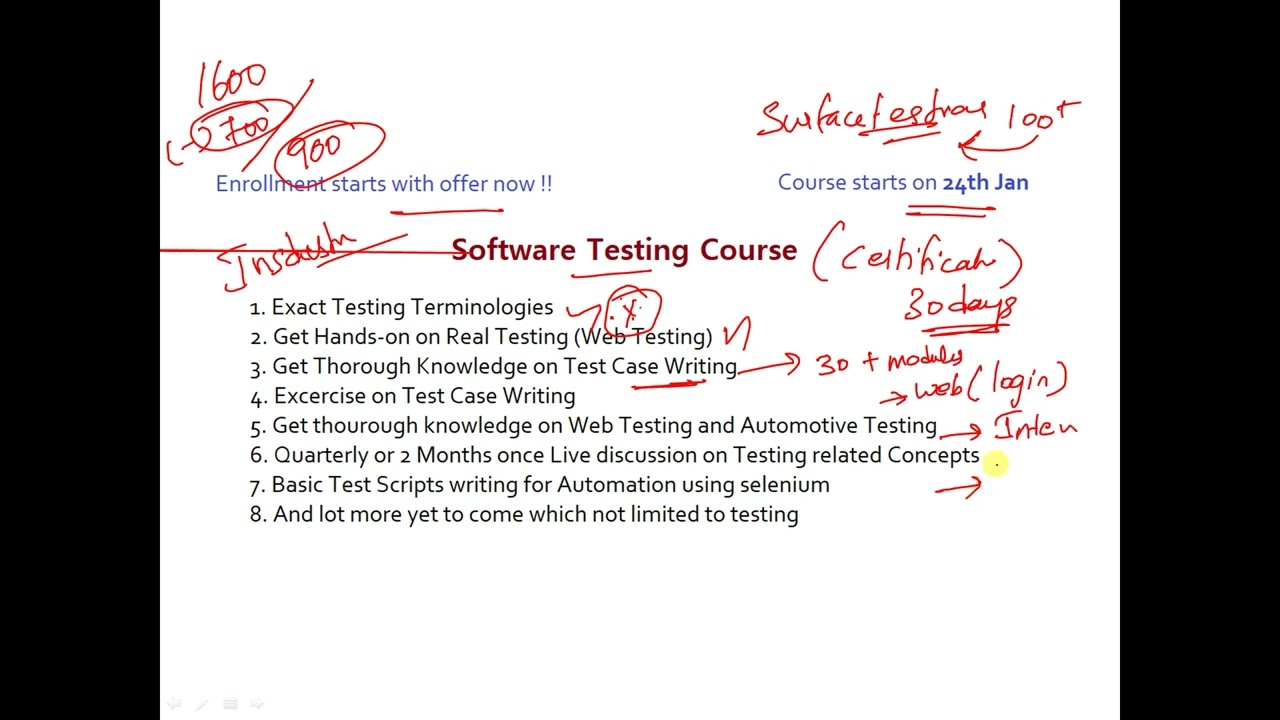 Software Testing Course with Certification