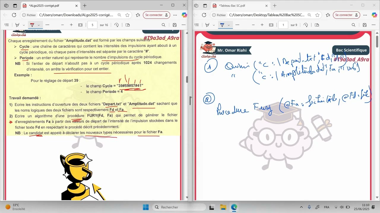 Correction Epreuve Algorithme 2025 Bac Informatique Exercice 4