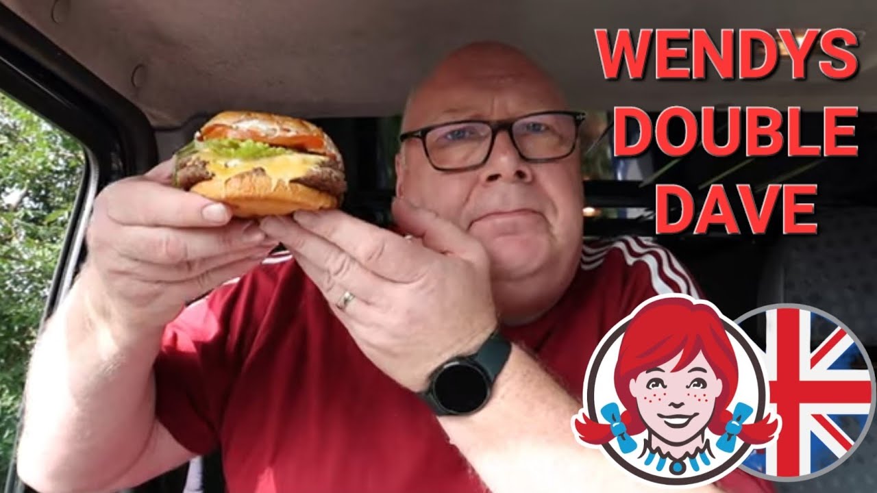Wendy's Double Dave Burger and Veggie Burger.