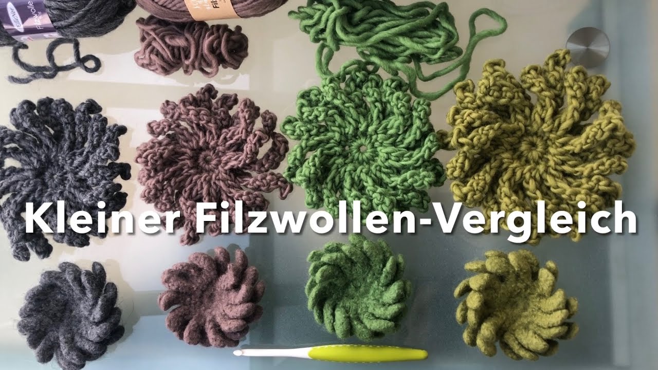 Kleiner Filzwollen-Vergleich