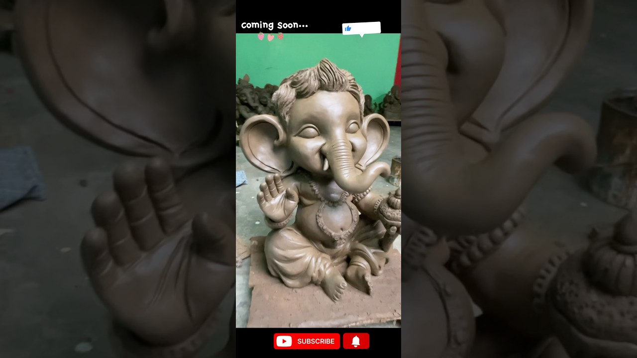 Ganesh idol making | Ganpati Bappa | #youtubeshorts #ganpati #ganesh #trending #art