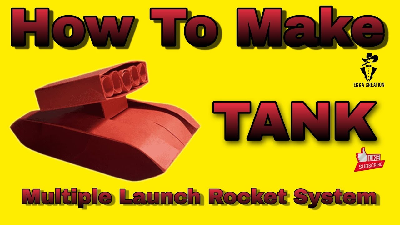How To Make Paper Tank - Multiple Launch Rocket System - Origami - Step by Step