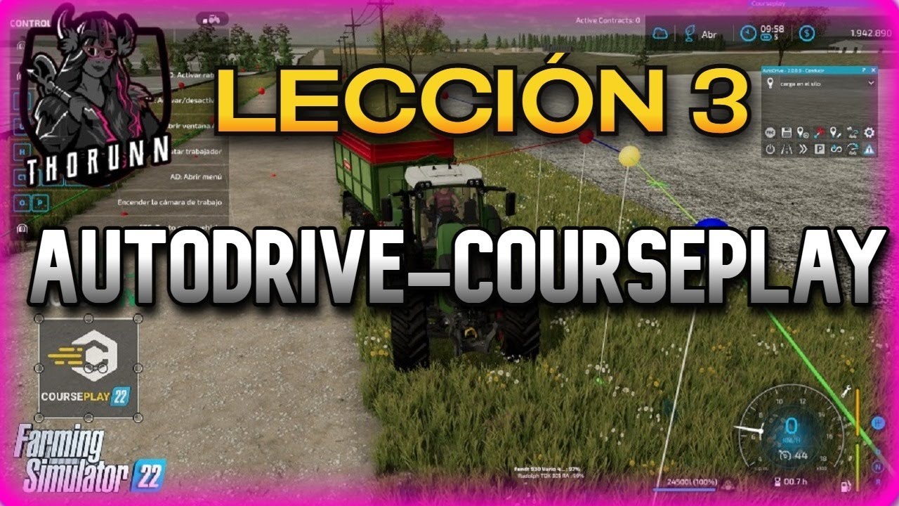 Cómo Configurar Rutas de Doble Sentido con AutoDrive | FS22 | Leccion 3