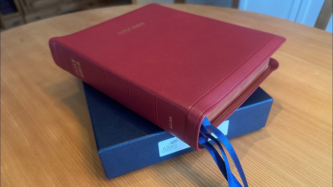 FULL REVIEW - ALLAN KJV WIDE MARGIN Brevier Clarendon Reference Bible - Red Goatskin