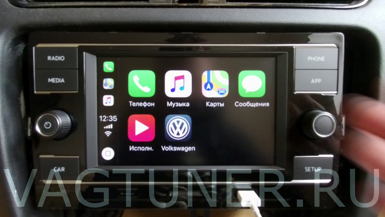 Обзор RCD 330 plus для MQB с CarPlay
