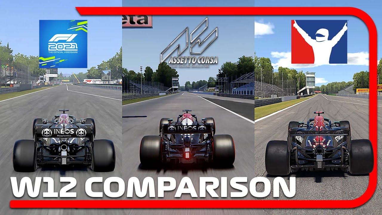 F1 2021 v Race Sim Studio (AC) v iRacing | Mercedes F1 W12
