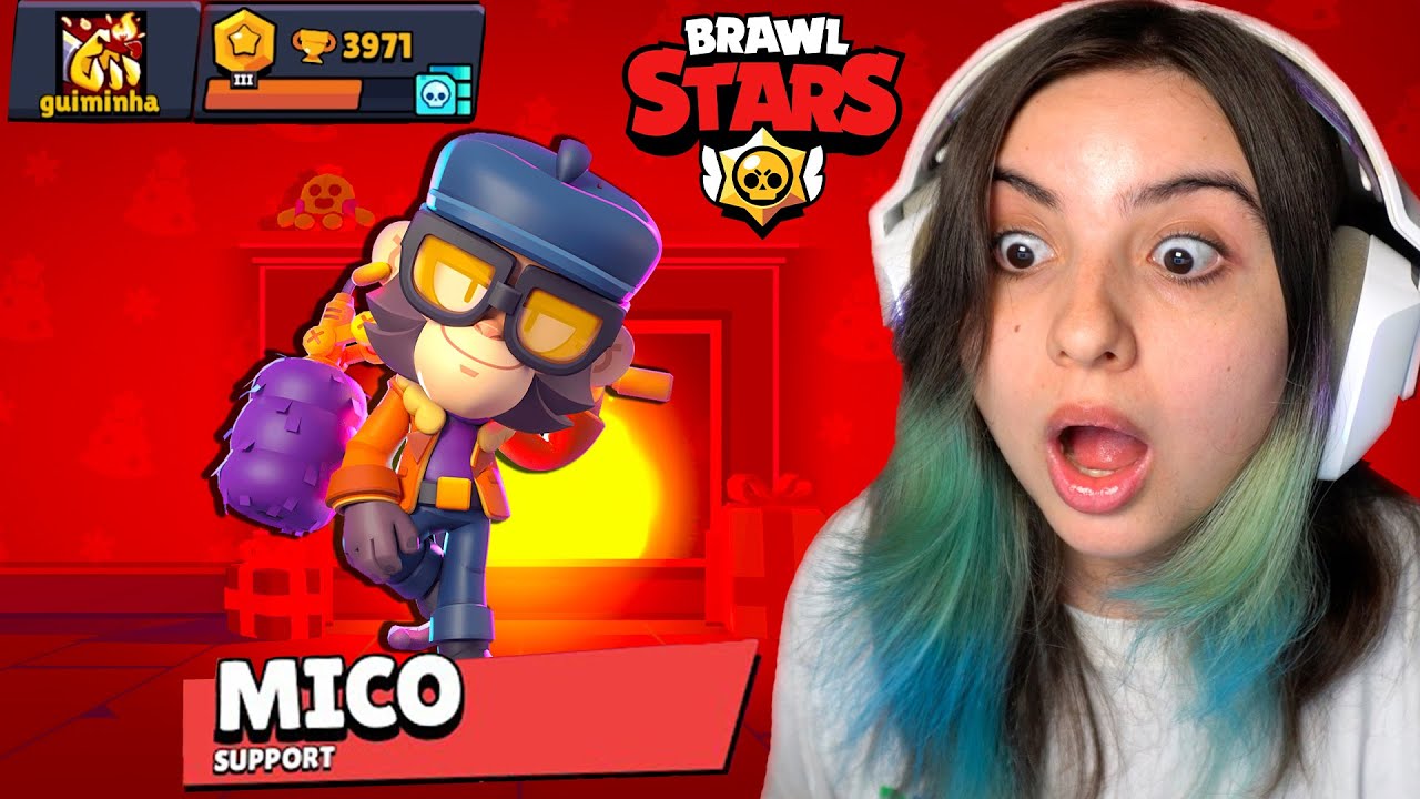 Joguei com novo Brawler Mico e passei Mico tentando voltar no Brawl Stars...