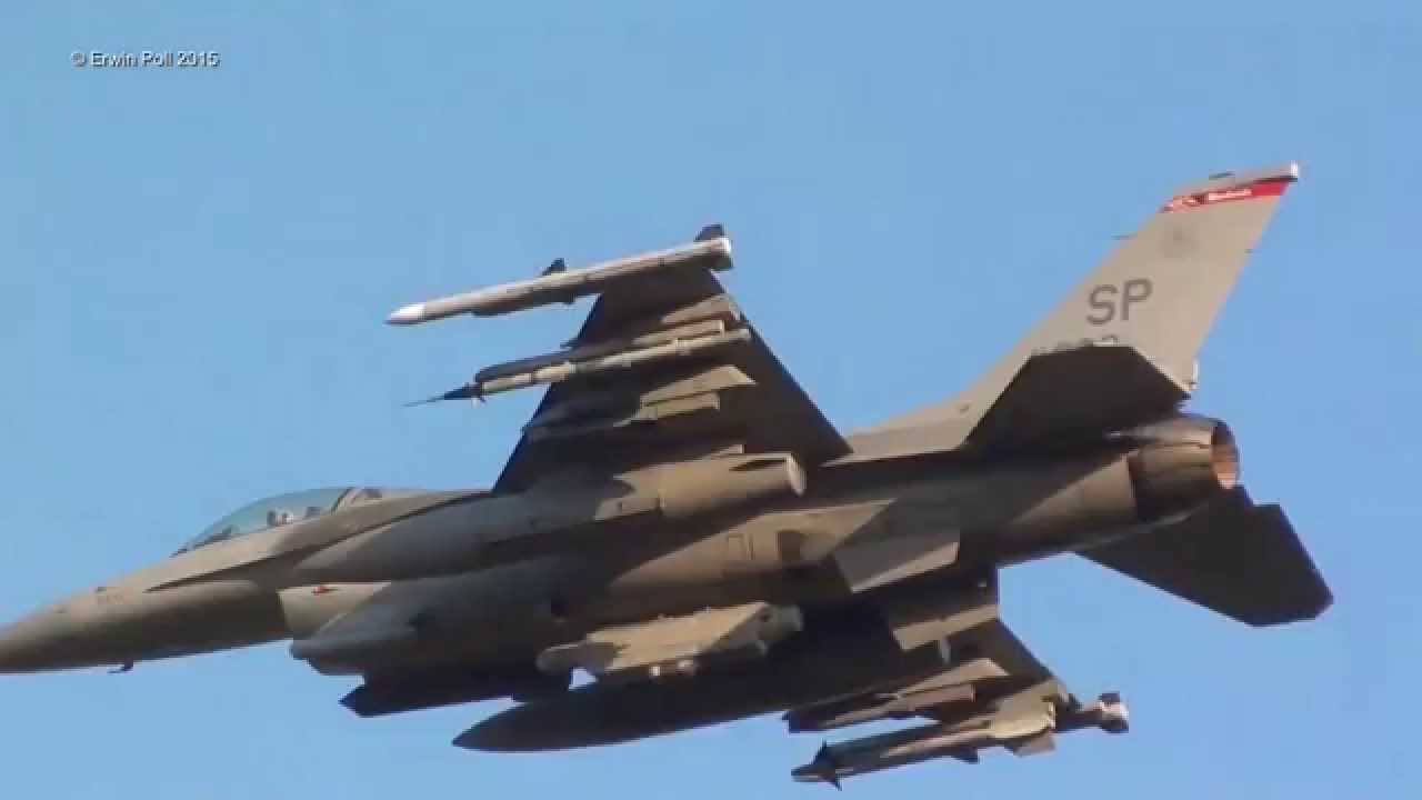 Spangdahlem Airbase Germany A-10, C-17, F-16, Tornado Landings and Take Off 2015