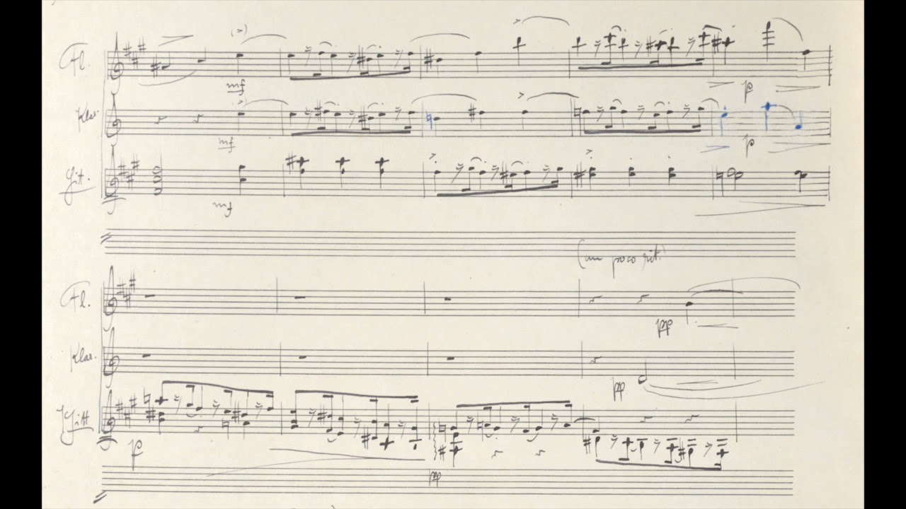 F. Rebay - Trio in A  for flute, clarinet, guitar - 1. Allegro Moderato