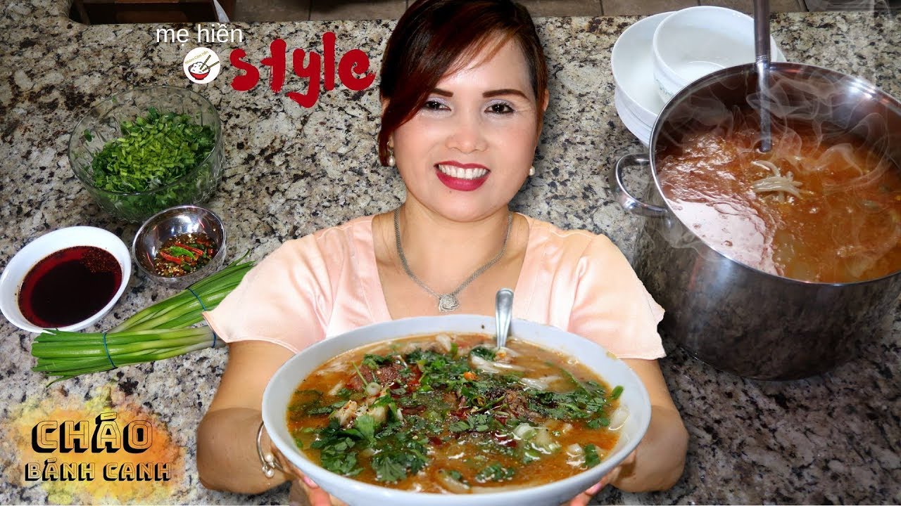 Cháo Bánh Canh Đầu Cá do MẠ nấu (món ngon khi về thăm nhà)