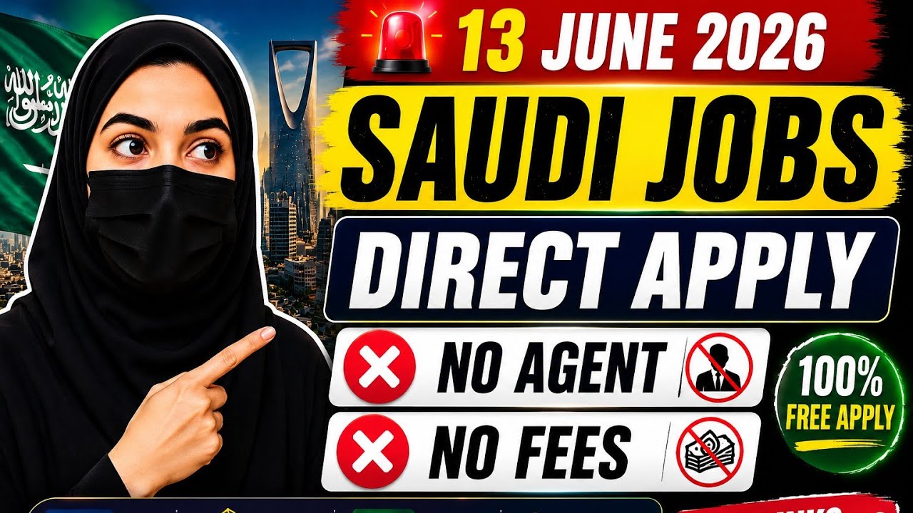 Saudi Arabia Jobs 2026 | Direct Apply | No Agent Fee | IT, Engineer, Teacher & Safety Officer Jobs
