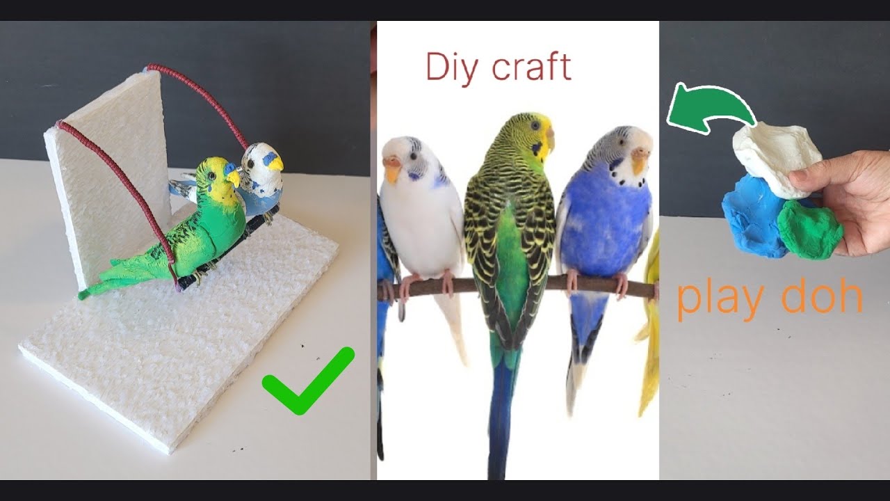 Over 5 hours to make this craft  DIY Budgies with play doh for sale 