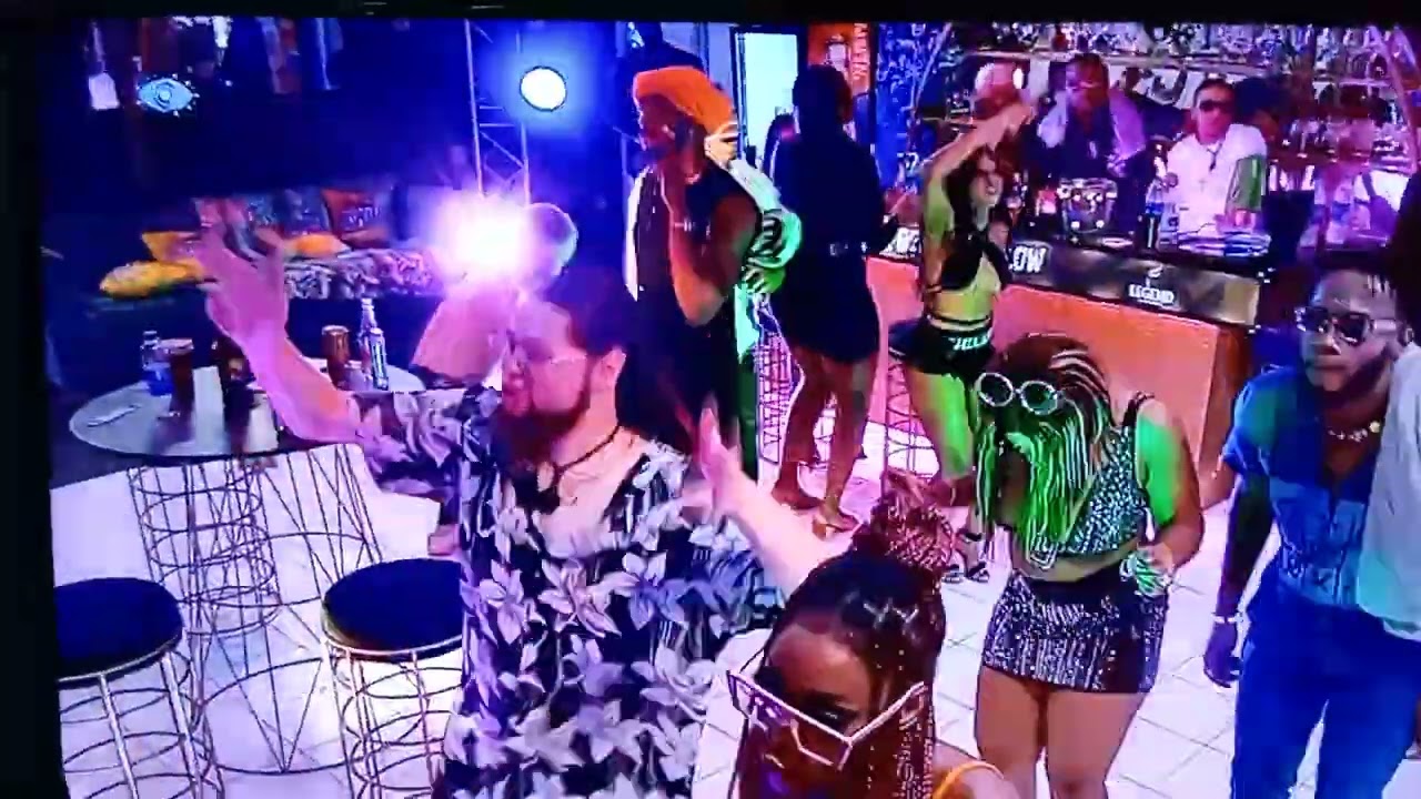 Big Brother titans Saturday night party