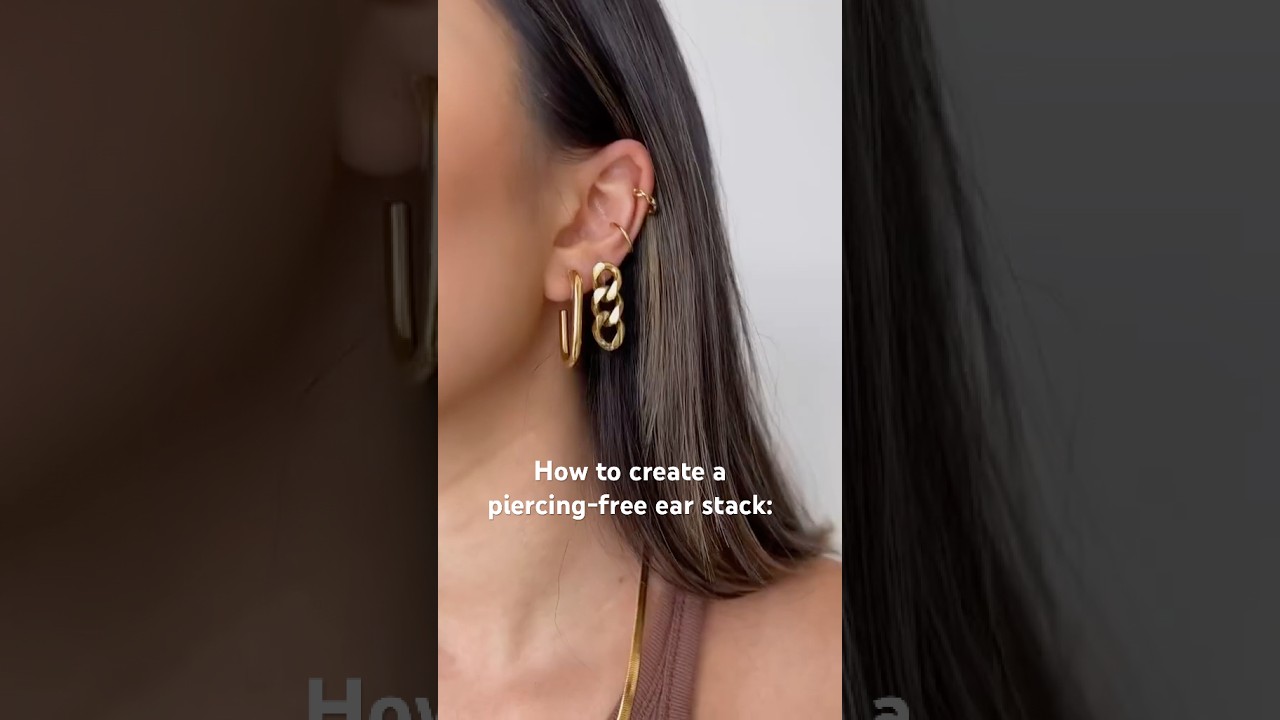 How to create the perfect piercing-free ear stack