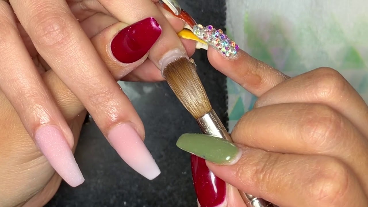 Acrylic Nails Tutorial | Ombré Nails | Acrylic Coffin Nails