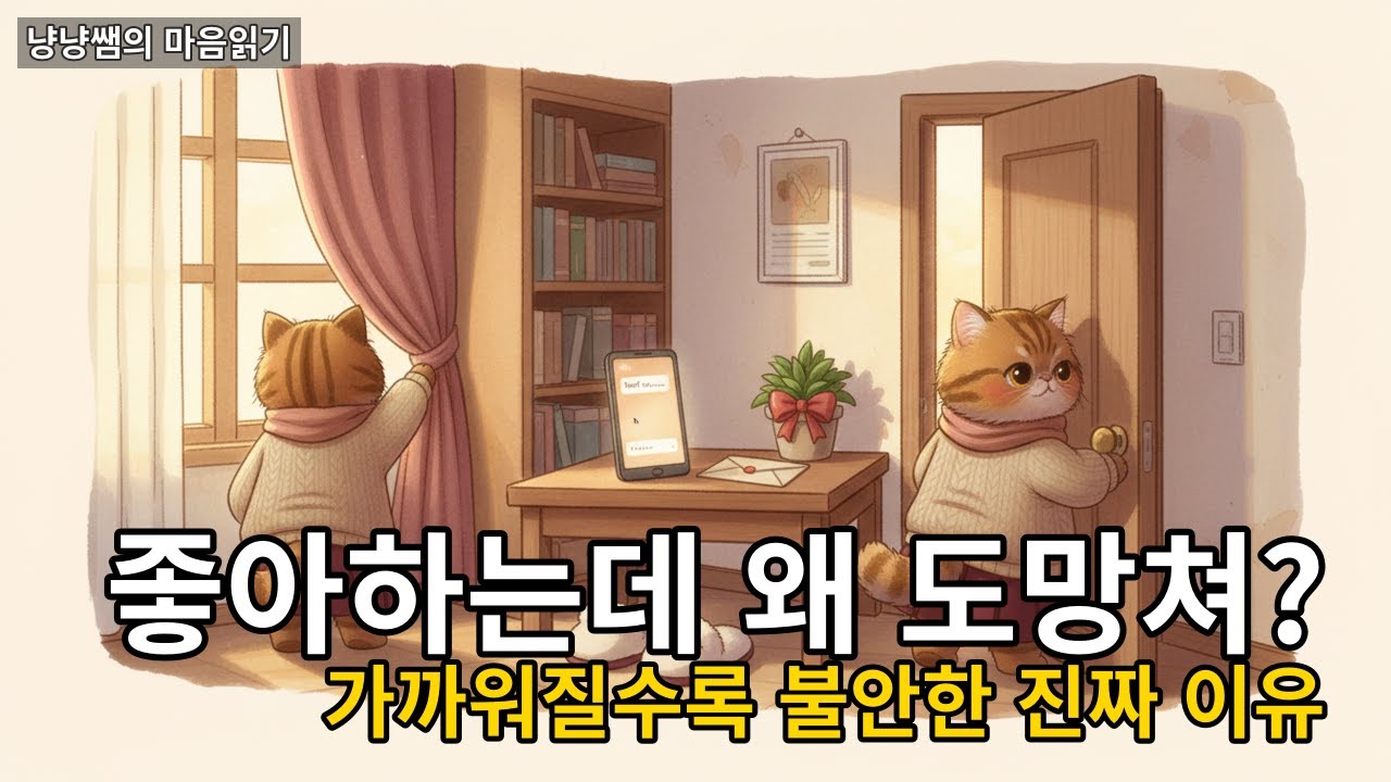좋아하는데 왜 도망치고 싶을까? 가까워질수록 불안한 이유