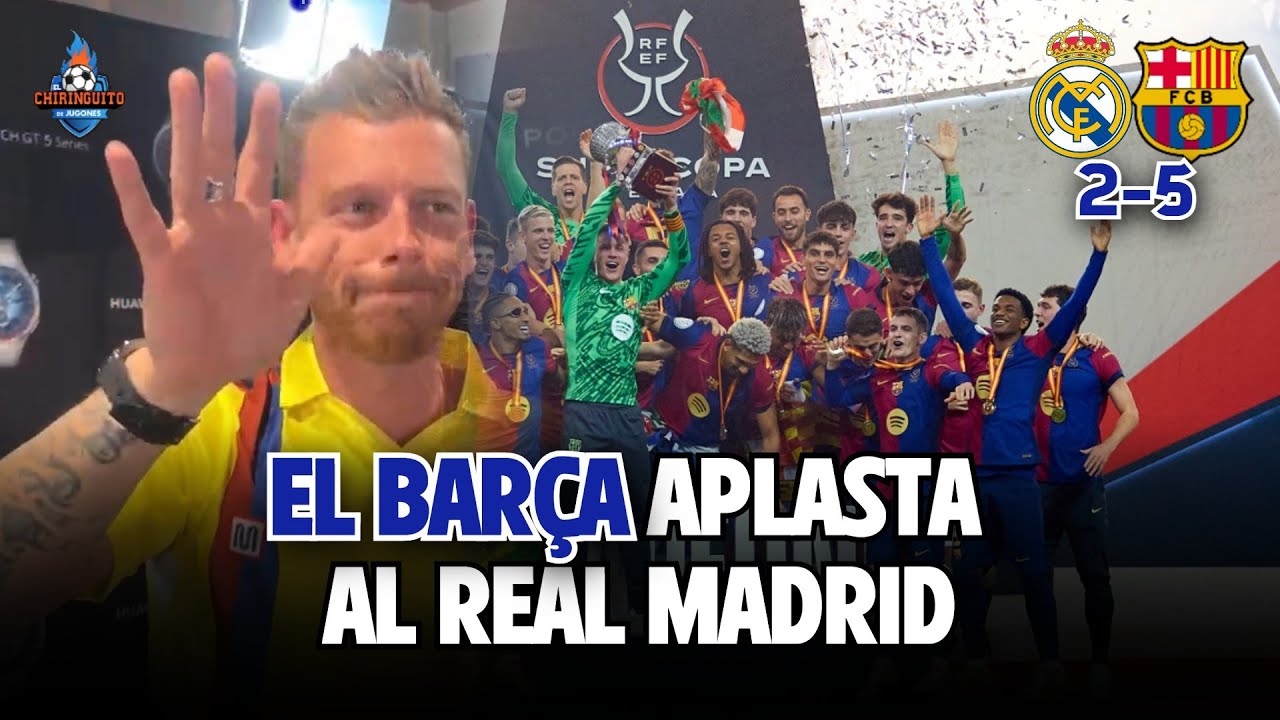 💥 El BARÇA APLASTA al REAL MADRID y se lleva la SUPERCOPA de ESPAÑA | Chiringuito Inside (2-5)