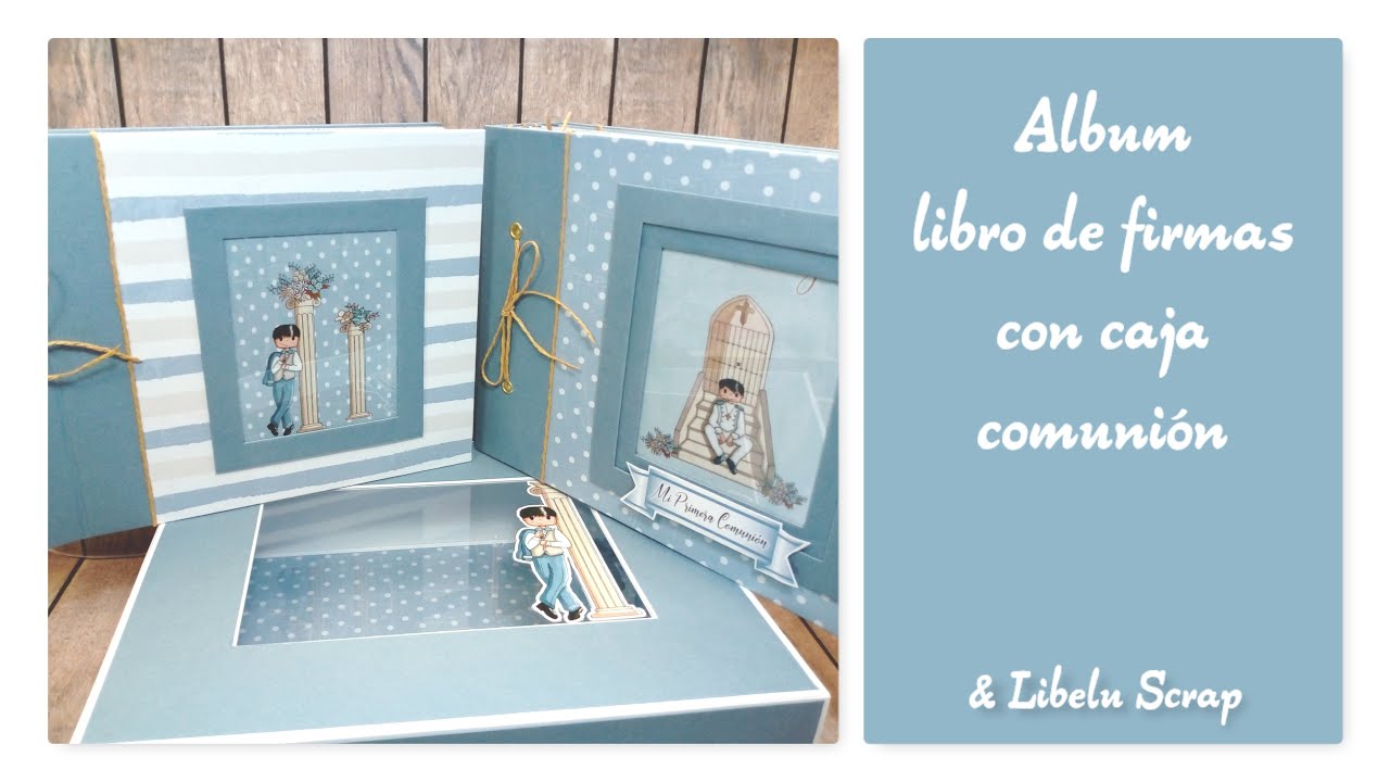 ALBUM DE FOTOS, LIBRO DE FIRMAS  CON CAJA SENCILLO coleccion SUE&Ntilde;OS SCRAPEROS