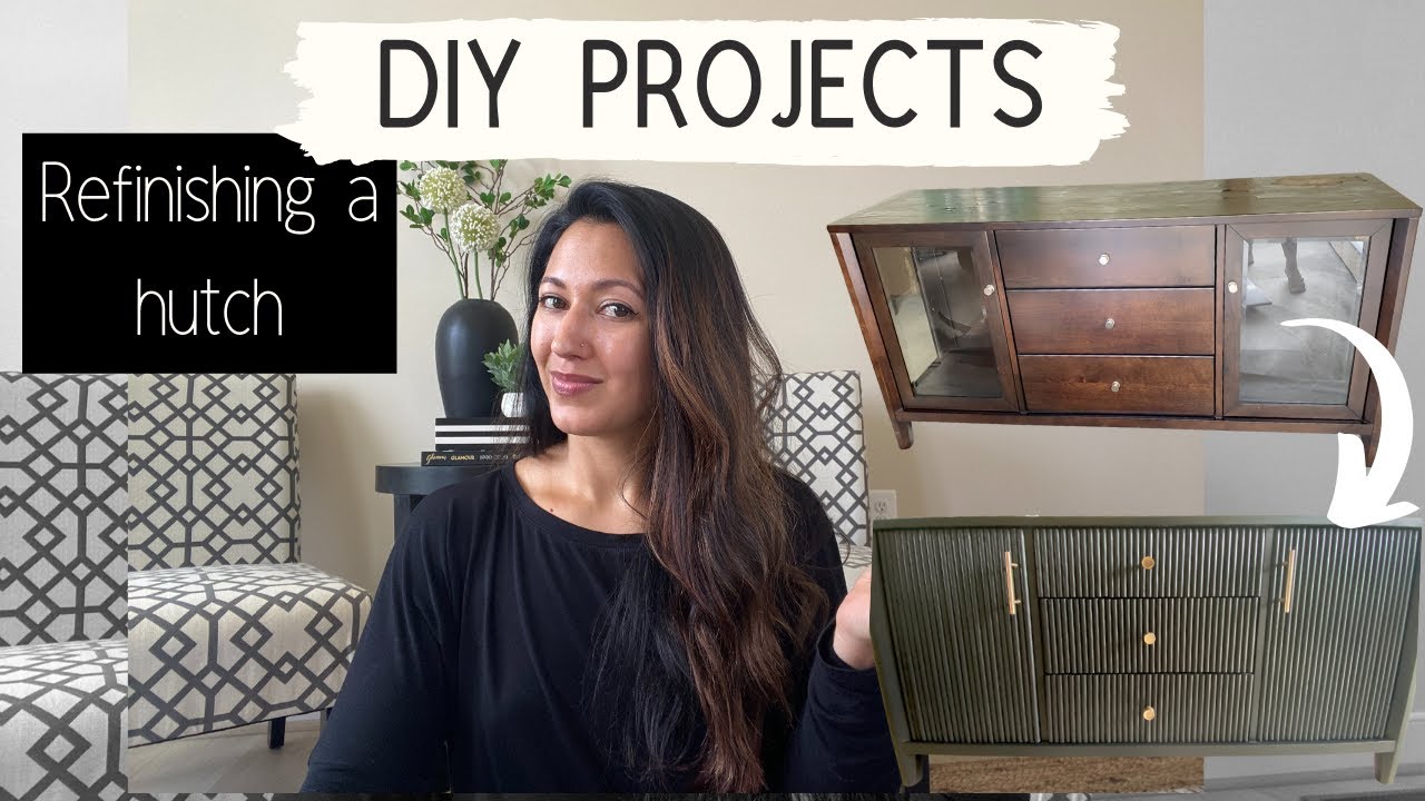 DIY SIDEBOARD: REFINISHING A HUTCH INTO A SLEEK SIDEBOARD FOR THE FAMILY ROOM | Furniture Makeover