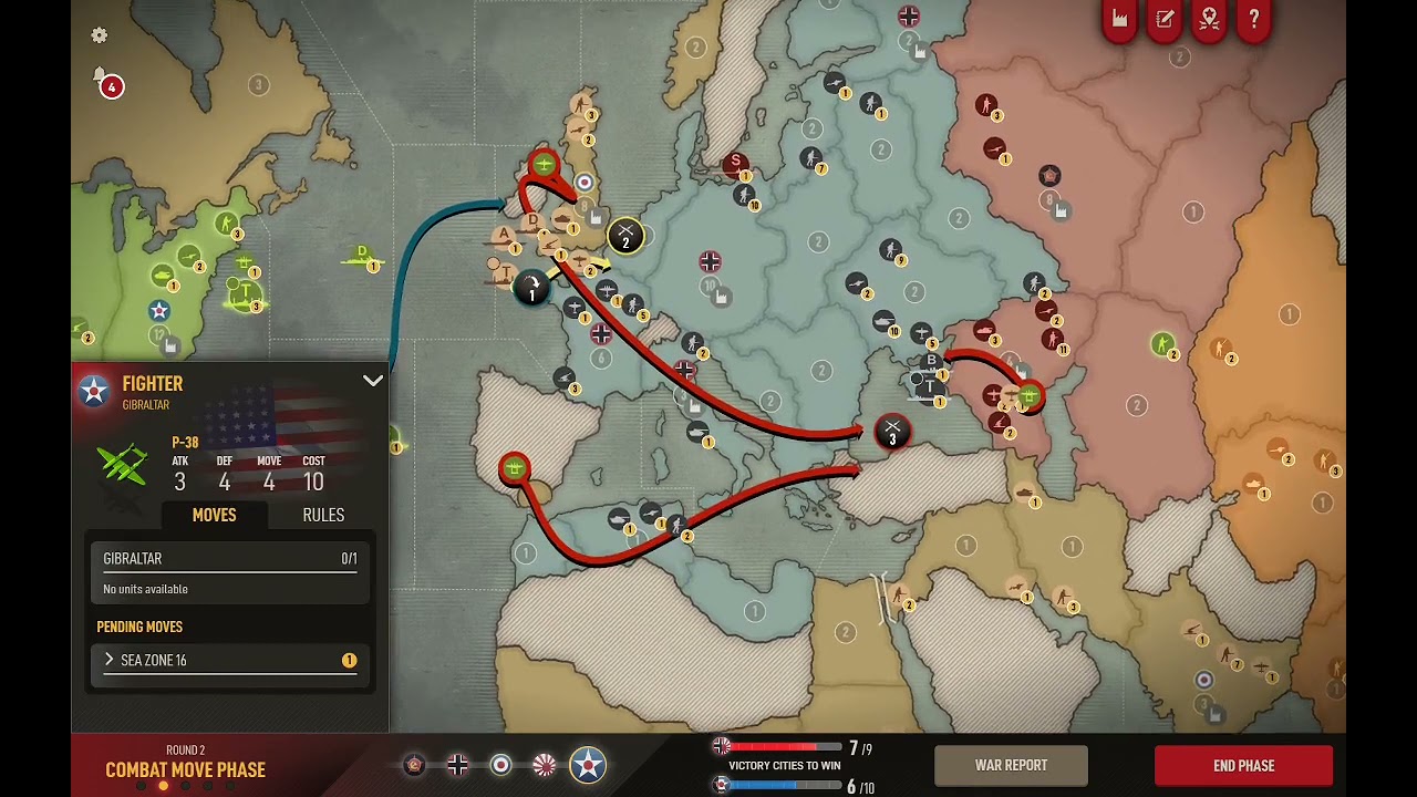 Axis and Allies 1942 Online: Recovering from a bad opener #2