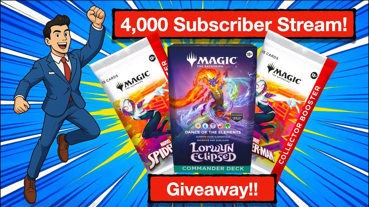 GIVEAWAYS! 4K Subscriber Stream Celebration! Openings and more!!