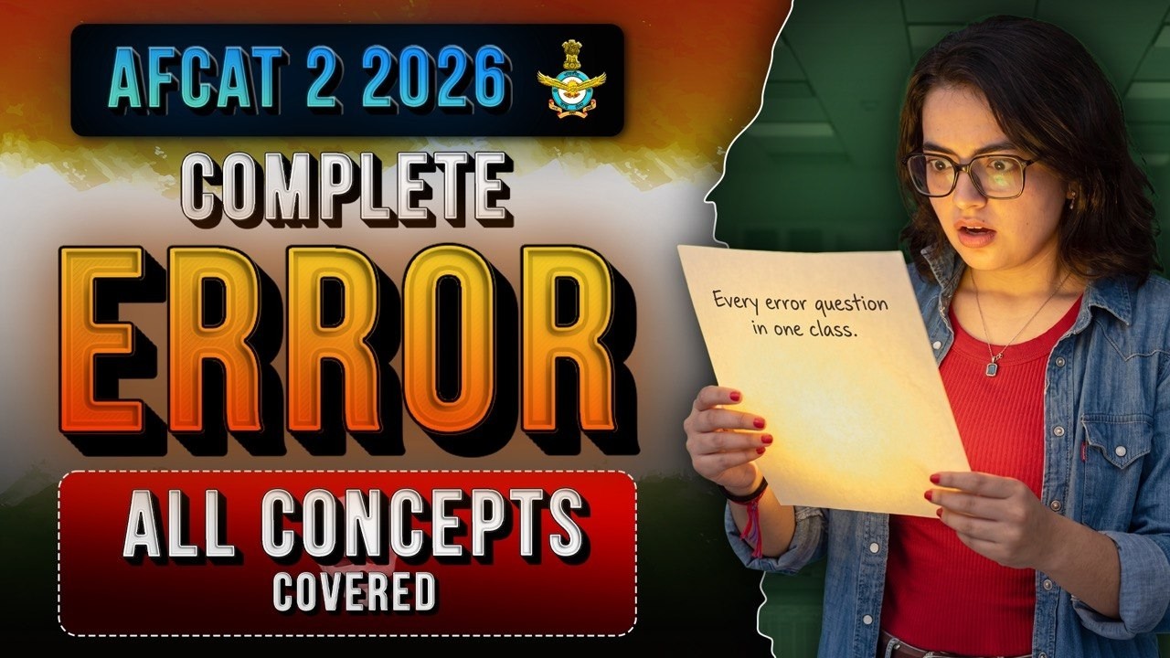 100 Important Error practice for NDA, CDS, AFCAT | AFCAT English || AFCAT Error Based Qus.