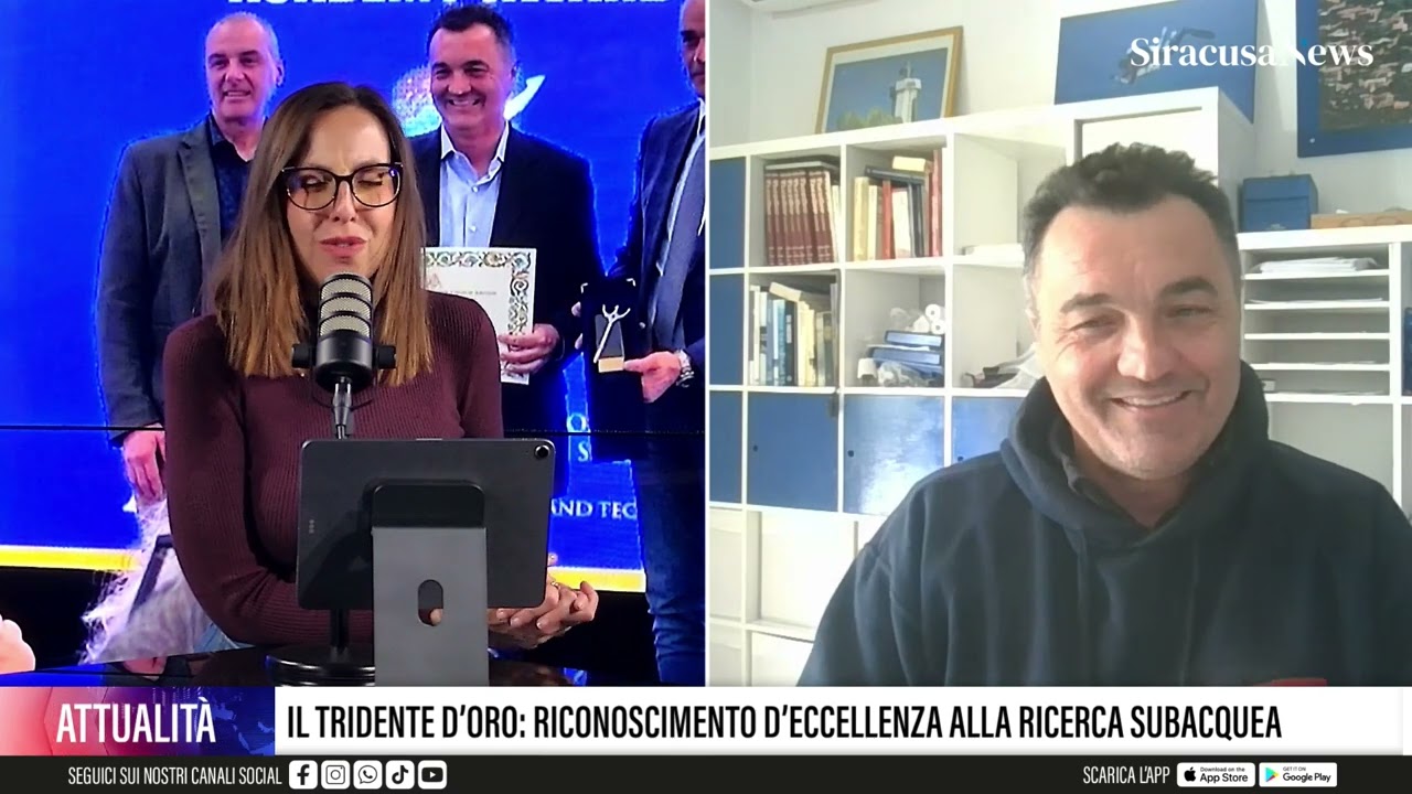 Fabio Portella premiato con il Tridente d’Oro: riconoscimento d’eccellenza alla ricerca subacquea