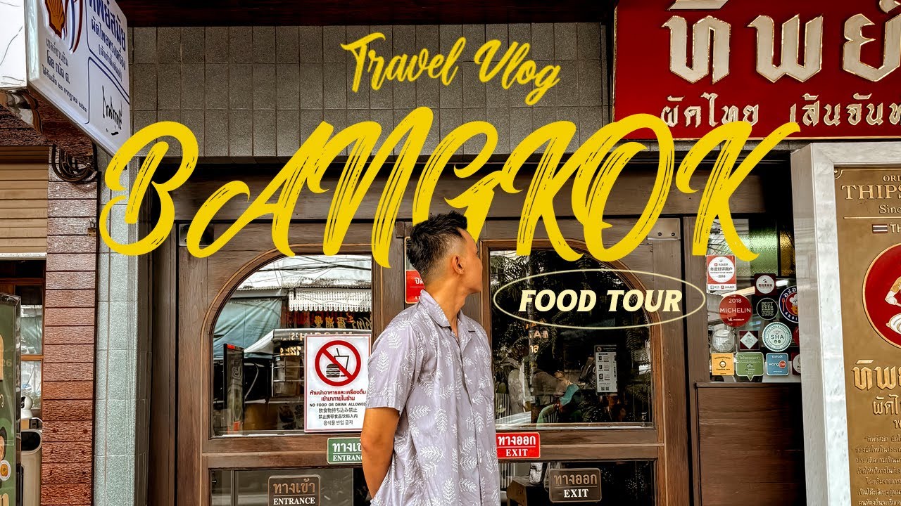Eating My Way Through Bangkok! [ Kope Hya Tai Kee, Thipsamai, Nai Ek, Jae Koy, Jad Jan]