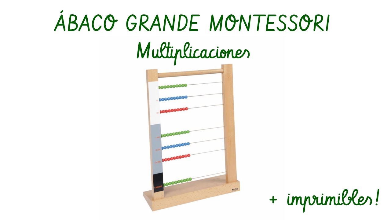 🧮Multiplicación con el ábaco grande - MATEMÁTICAS MONTESSORI