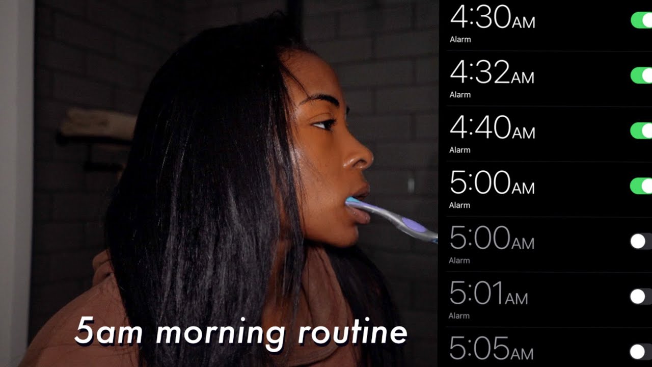 my realistic 5am morning routine (I actually do this)