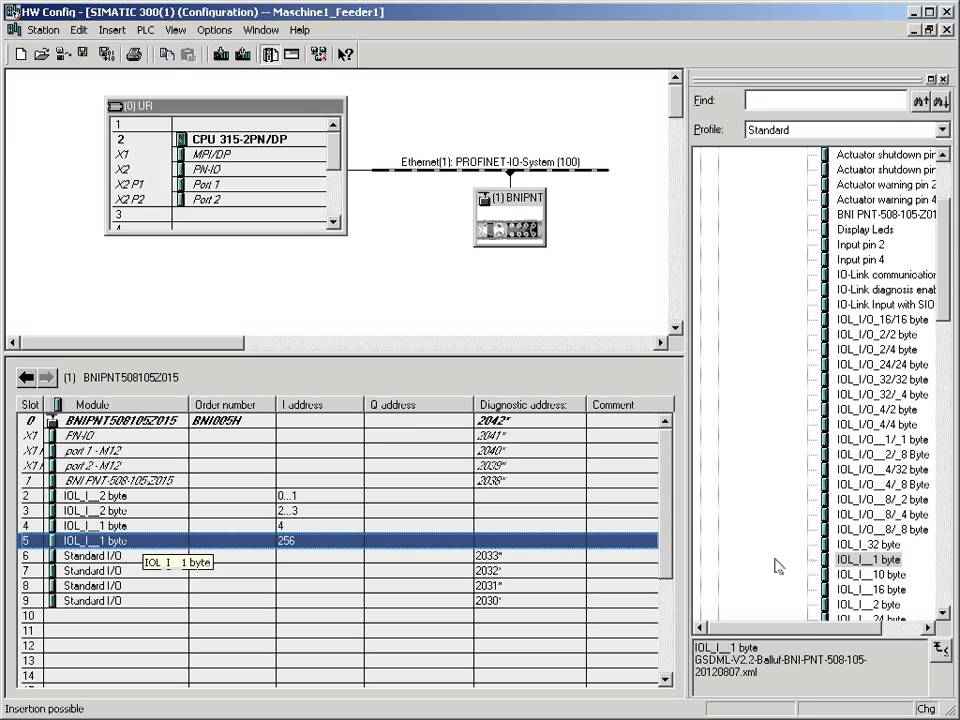 Quick start configure Balluff IO Link Master Profinet