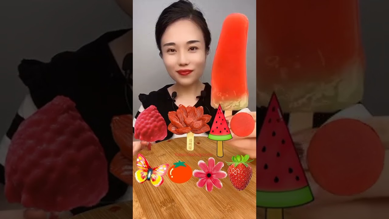 Juicy Ice Creams Eating Challenge | #asmr #food #shorts