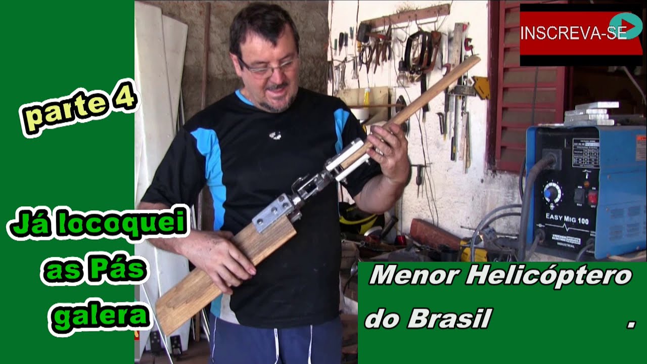 FAZENDO AS PÁS DO ROTOR DE CAUDA/ HELICÓPTERO EXPERIMENTAL