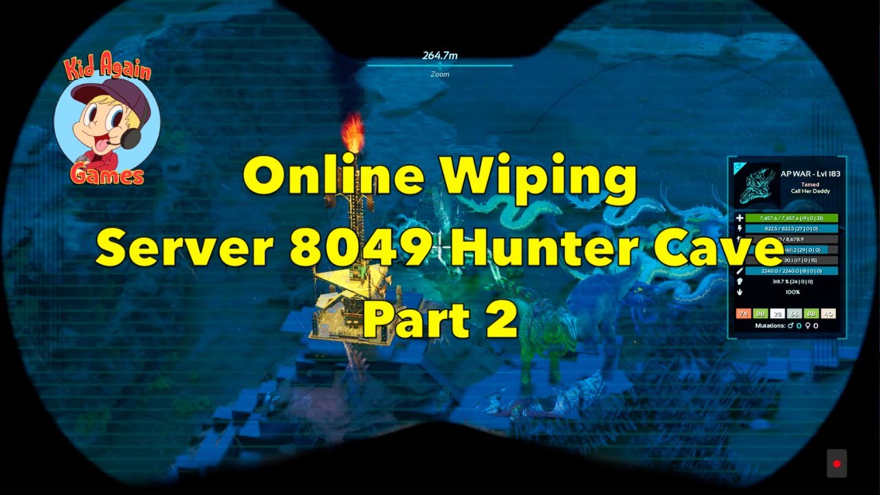 Online Wiping Hunter Cave With 3 Tribes Teaming Pt 2  | ARK: Survival Ascended Official Small Tribes