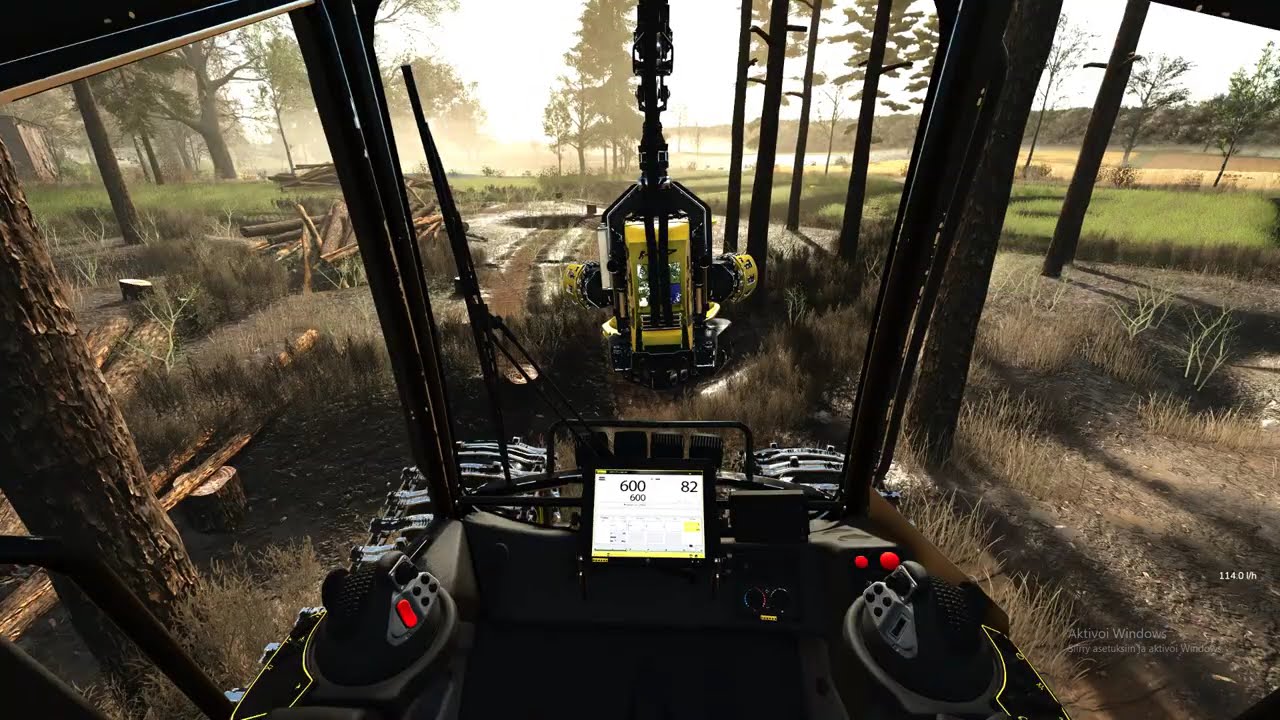 Farming Simulator 2025 I made my own forest for the forest machine