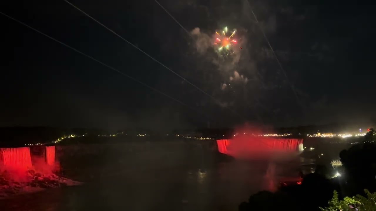 Toronto's famous Firework performs daily at Niagra Falls