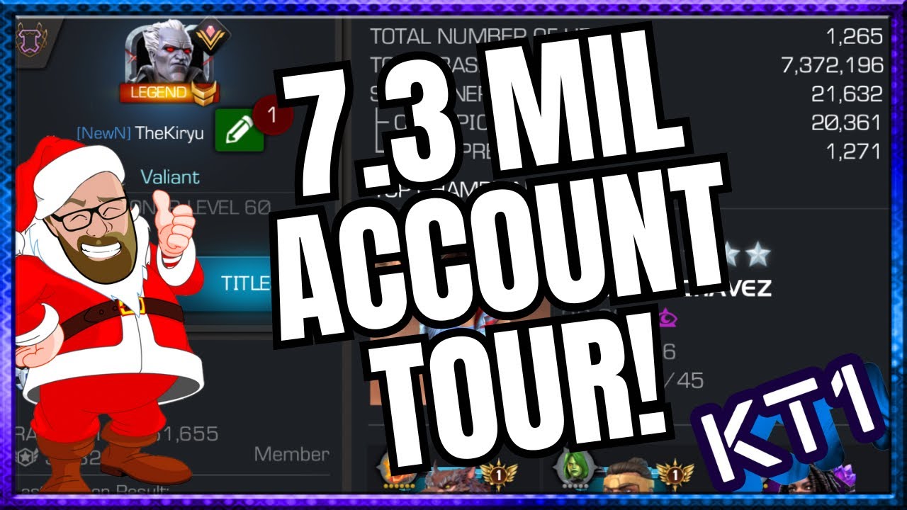 My Account Tour! 7.3 Million Hero Base Rating!