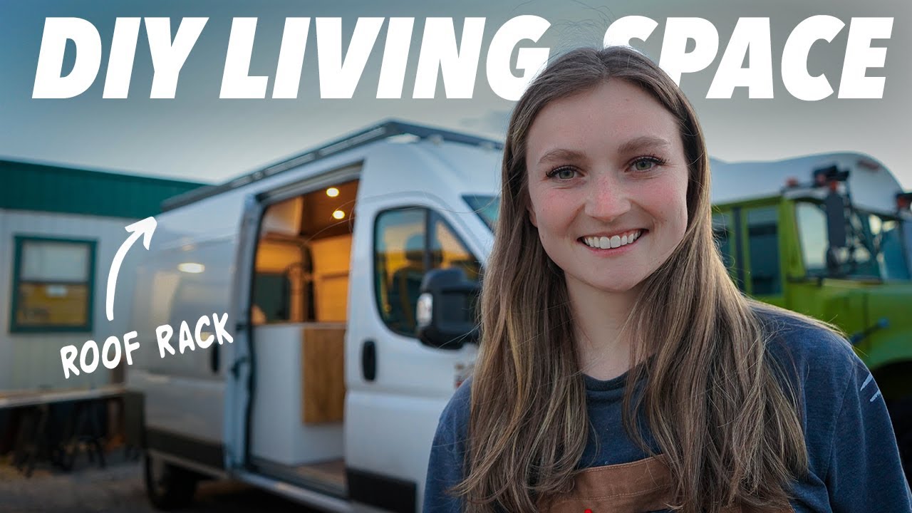 FINISHING OUR LIVING ROOM | Roof Rack, Cabinet Faces, & Couch