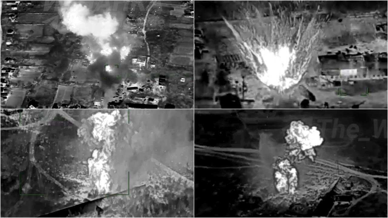 Large Ukrainian warehouse OBLITERATED by Russian Tornado-S MLRS precision strike