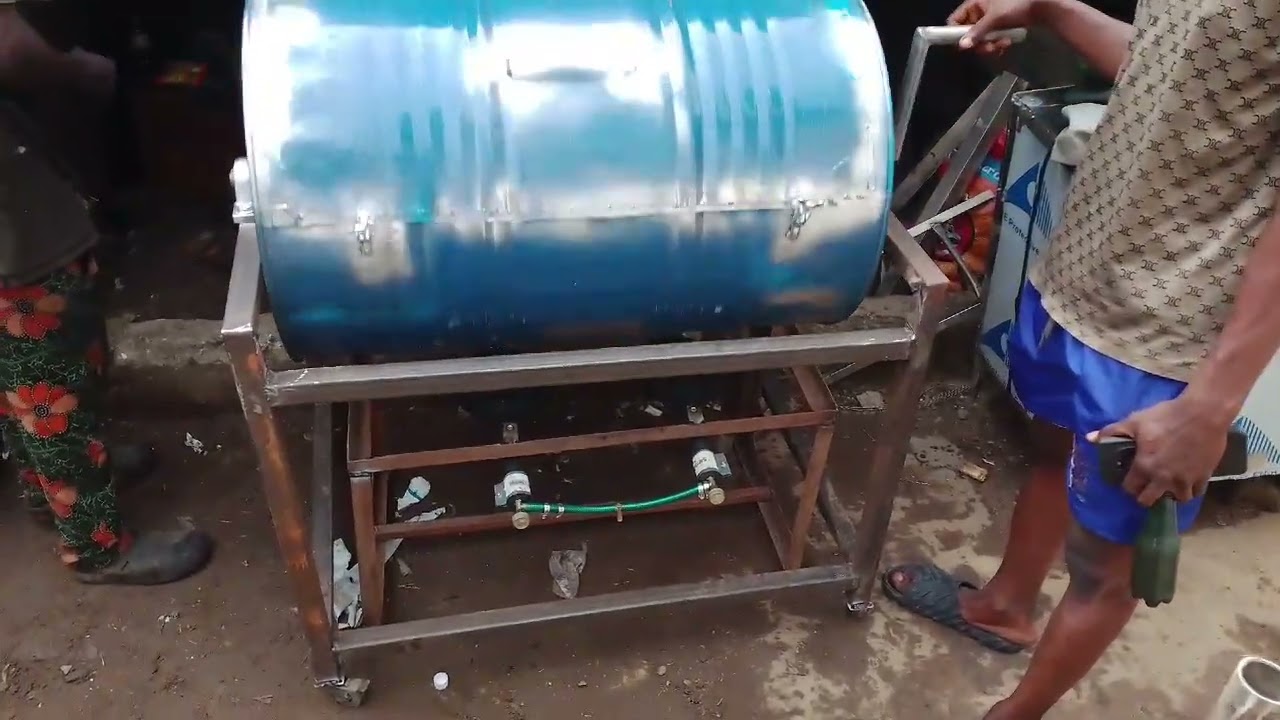 The making of a manual peanut roasting machine