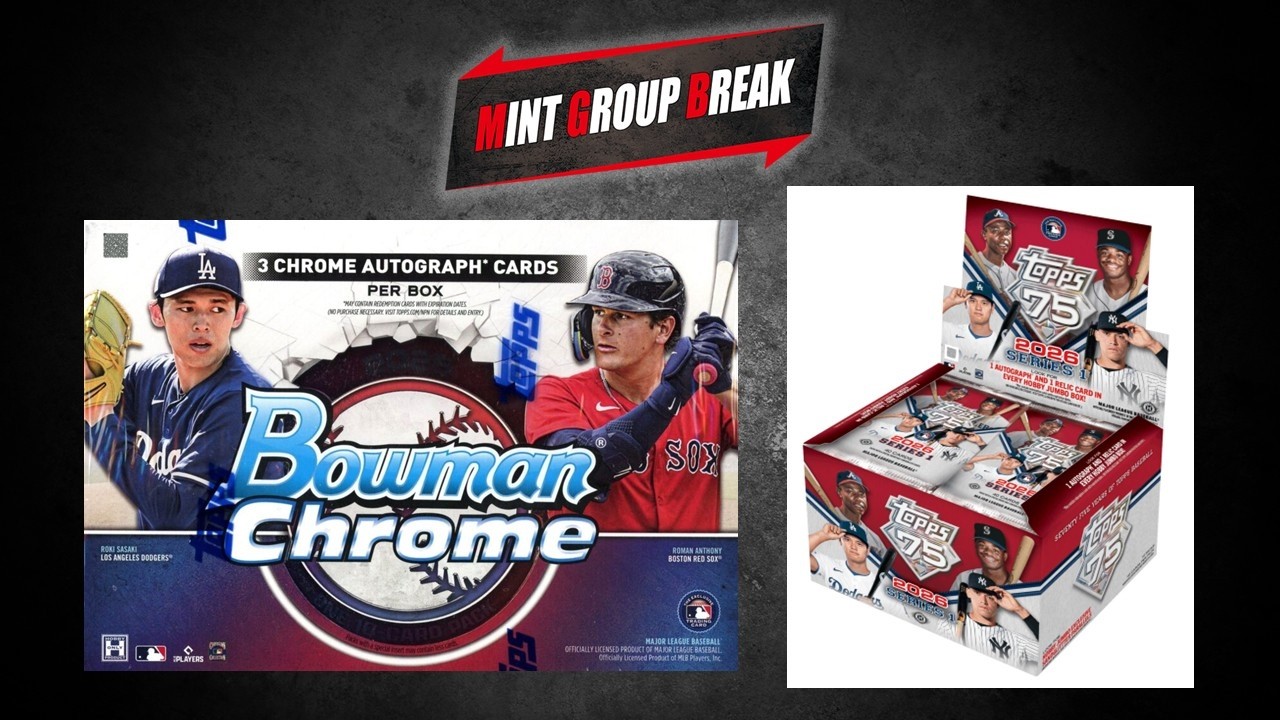 #2「2026 TOPPS SERIES 1 JUMBO + 2025 BOWMAN CHROME BREAKER DELIGHT」ミキサーブレイク ランダムチーム形式　2026年2月27日