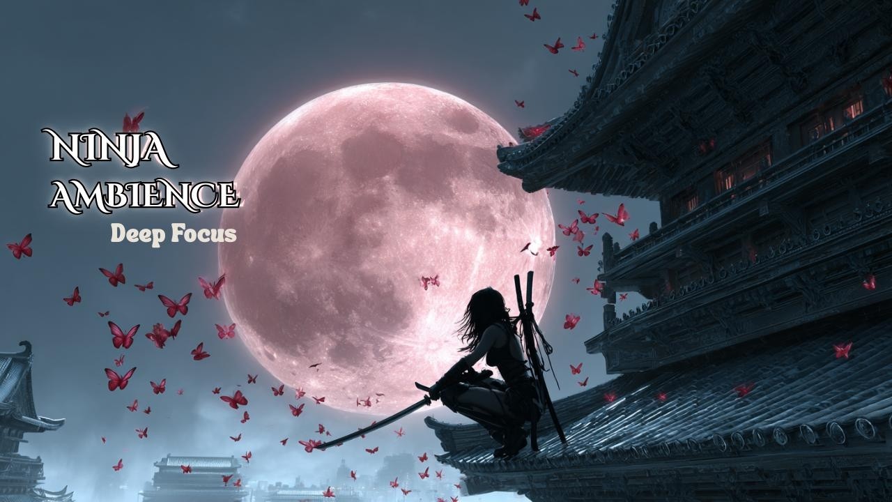 Moonlit Ninja Focus 🥷 Japanese Zen Ambient Music for Deep Work & Coding
