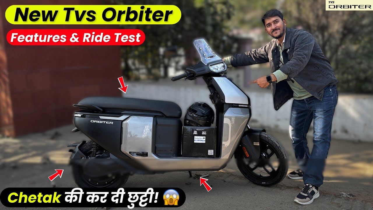 New Tvs Orbiter Electric - Ride test , Performance, Top speed, Features review ||😱 Honest review