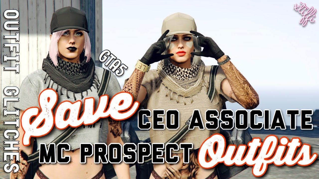GTA5 | Outfit Glitches: Save CEO Associate/MC Prospect Outfits *Hats, CEO Armor* (Female & Male)