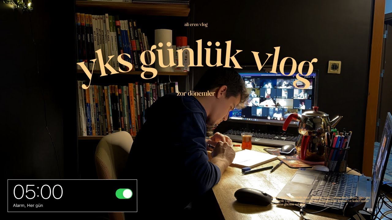 Sabah 5'te kalk serisi - 3, Kütüphane günü | YKS2024 Günlüklerim