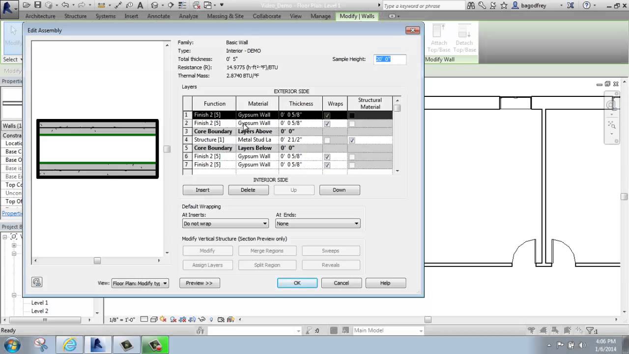 #26 - Autodesk Revit - Edit Type: Wall Properties - Brooke Godfrey