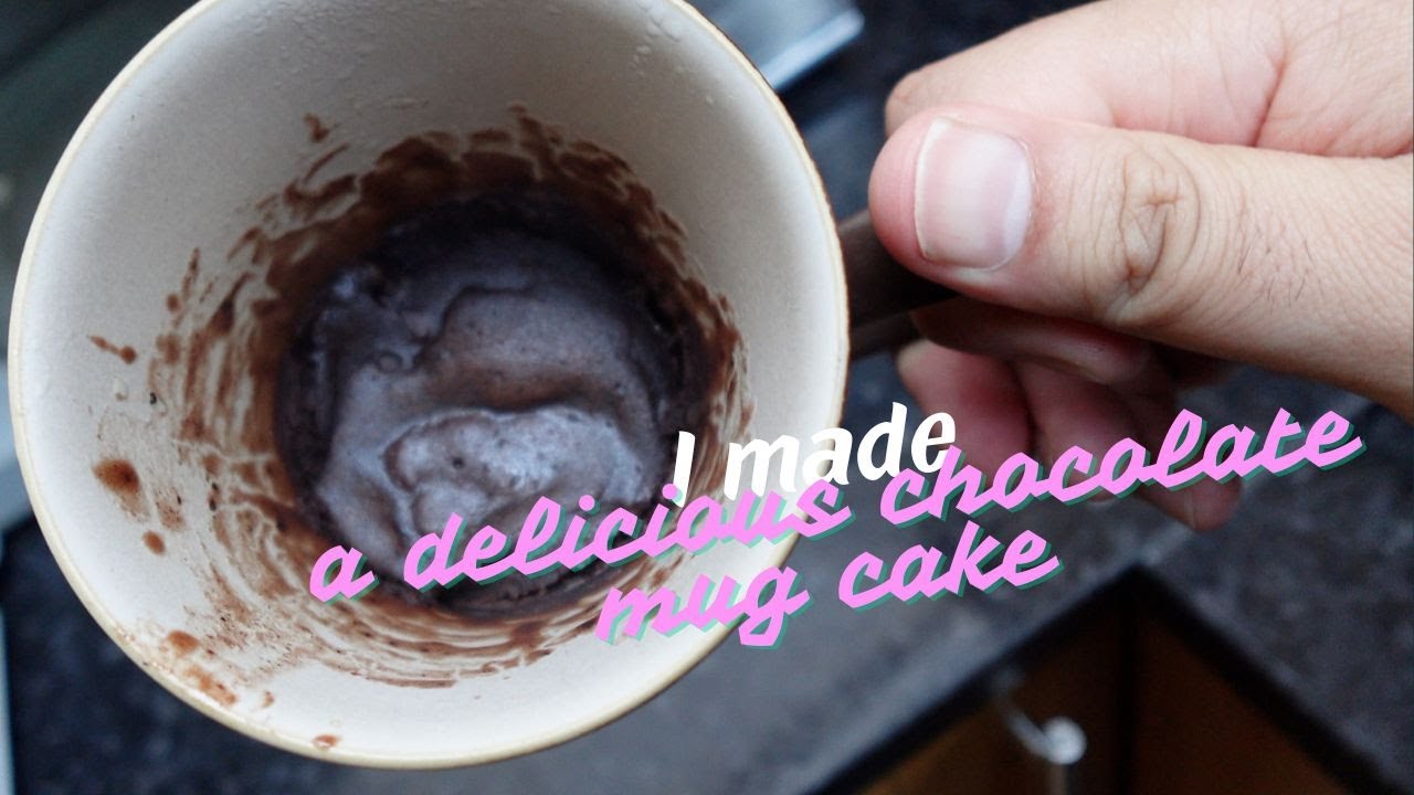 I made a chocolate microwave mug cake (and it was delicious!)